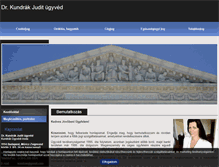 Tablet Screenshot of kundrak-ugyved.hu
